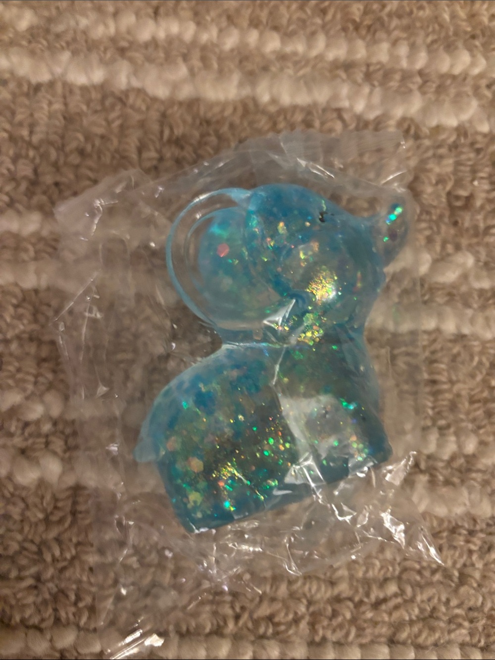 Sparkling Blue Elephant Squishy Toy for Kids